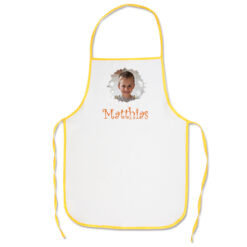 Tablier blanc personnalisé pour enfant