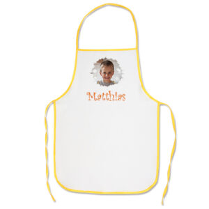Tablier blanc personnalisé pour enfant