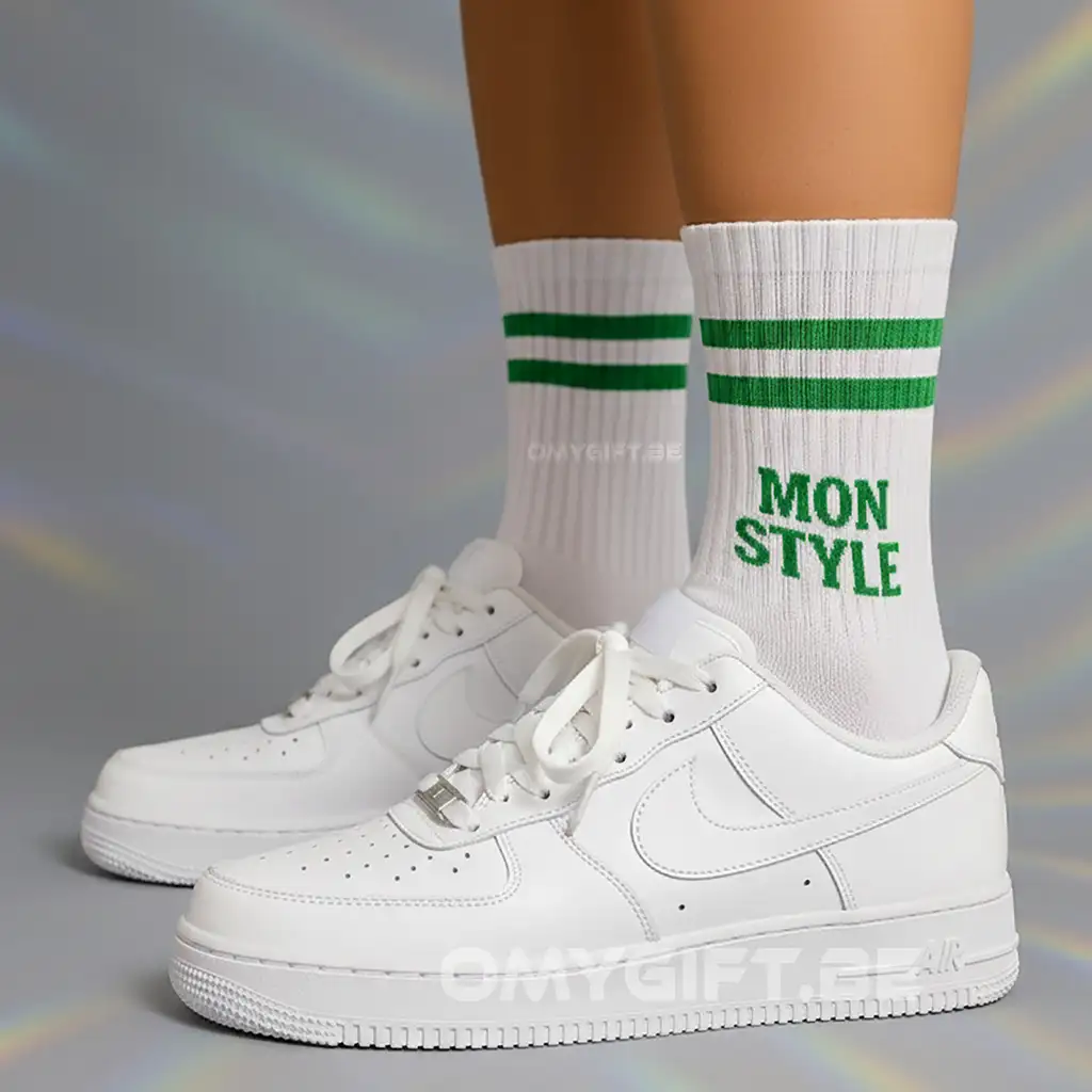 chaussettes de sport montantes personnalisées