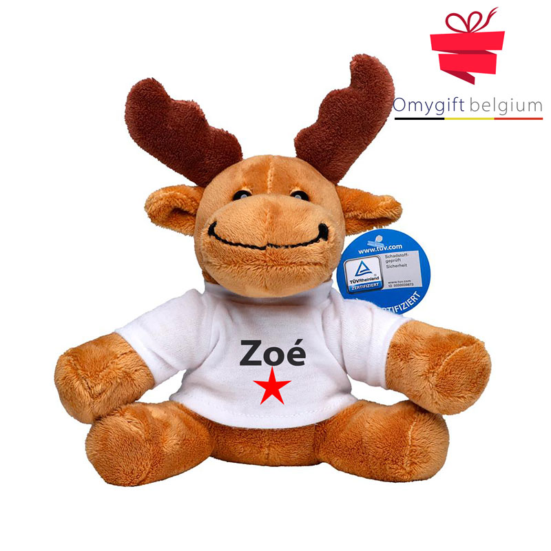 Élan en peluche cadeau personnalisé