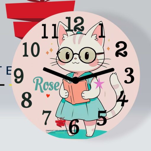 Horloge murale bois personnalisée