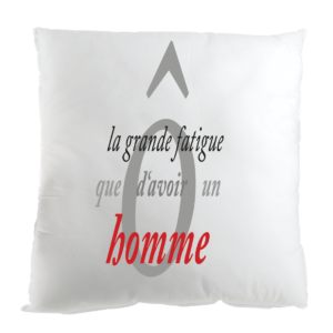 Housse blanche satinée personnalisée