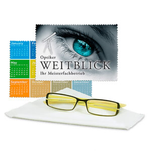 Lingette microfibre personnalisée pour lunettes