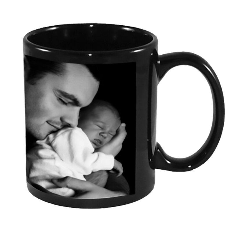 Mug noir personnalisable