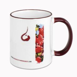 Mug rebord coloré personnalisé