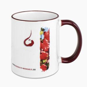 Mug rebord coloré personnalisé