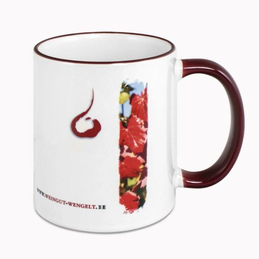Mug rebord coloré personnalisé