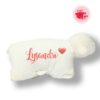 Peluche coussin agneau personnalisé
