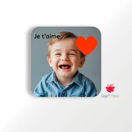 Magnet en plastique photo personnalisé