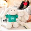 Lapin en peluche écologique personnalisé