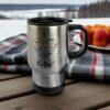 Mug thermos en inox personnalisé