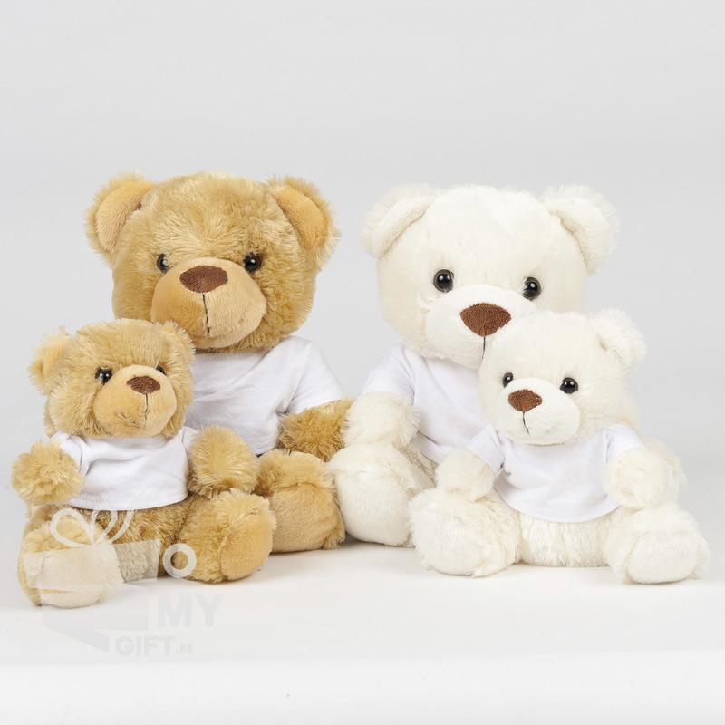 Peluche ours crème personnalisée