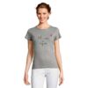 Tshirt femme uni personnalisé