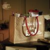 Sac cabas en jute personnalisé