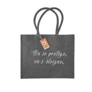 Sac cabas en jute personnalisé