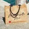 Sac cabas en jute personnalisé