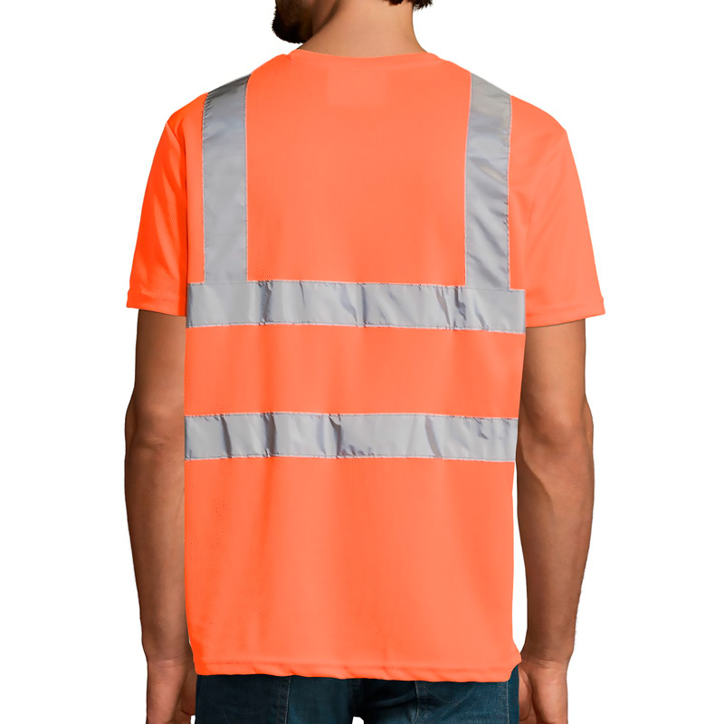 Tee-shirt de chantier fluorescent personnalisé
