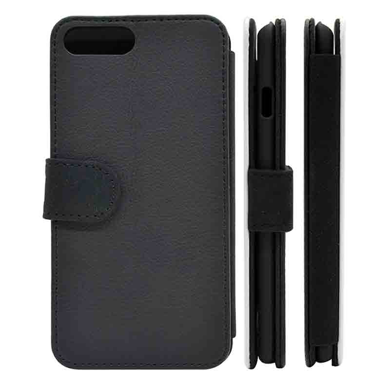 Coque portefeuille en cuir synthétique pour iPhone