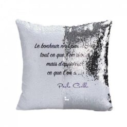 Housse de coussin sequin personnalisée