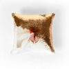 Housse de coussin sequin personnalisée