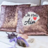 Housse de coussin sequin personnalisée
