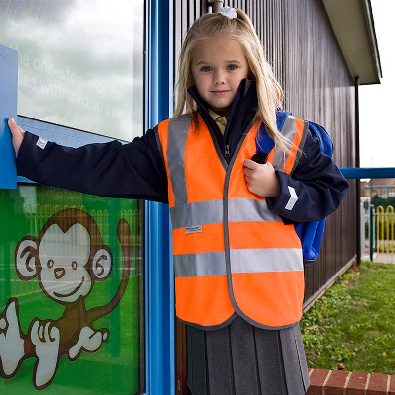 Gilet de sécurité junior réfléchissant personnalisé