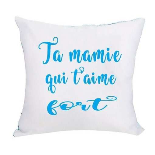 Housse de coussin sequin personnalisée
