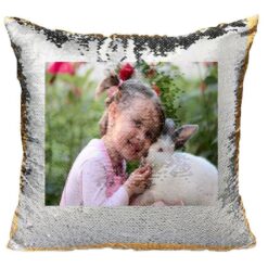 Housse de coussin sequin personnalisée