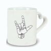 Mug anse cœur je t’aime -Langage des signes-