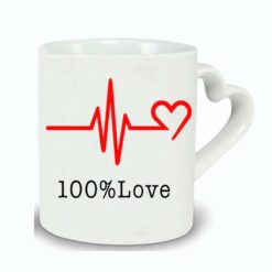 Mug anse cœur 100% Love