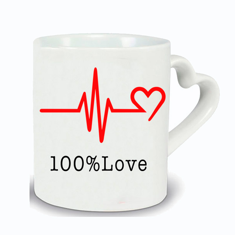 Mug anse cœur 100% Love