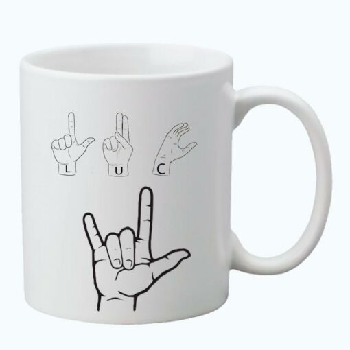 Mug anse cœur je t’aime - Luc-