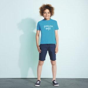 Tee-Shirt uni col rond personnalisé pour Enfant