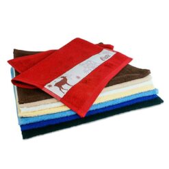Serviette invité personnalisée unicolore