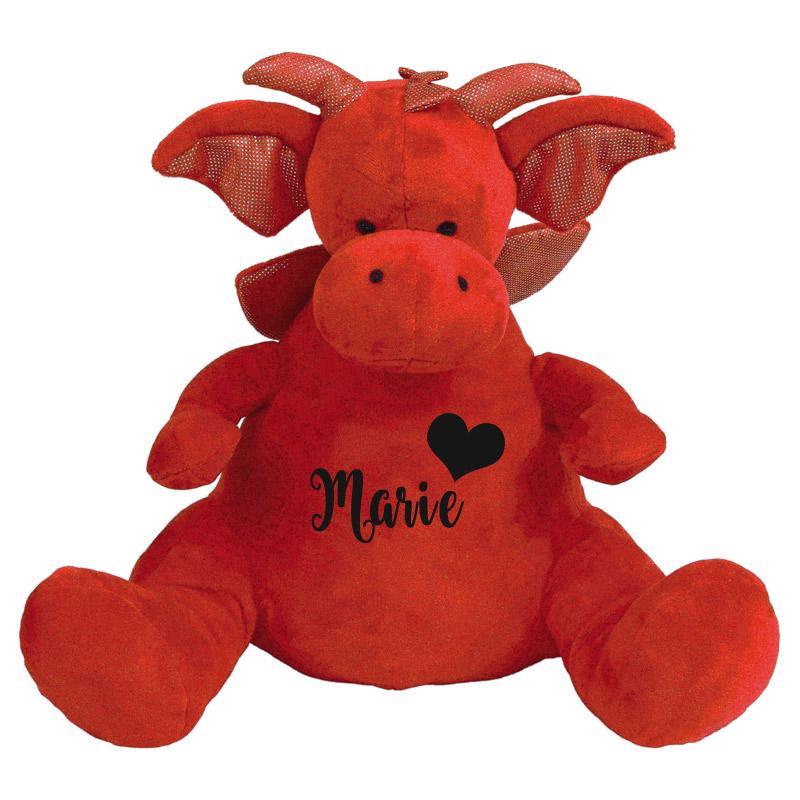 Peluche dragon personnalisée