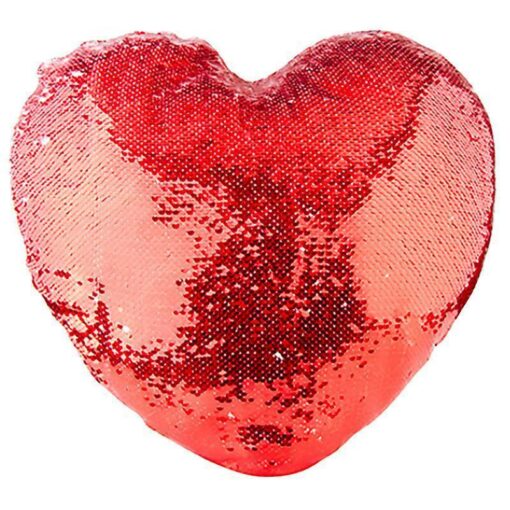 Housse coeur en sequin personnalisée