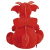 Peluche dragon personnalisée vue de dos