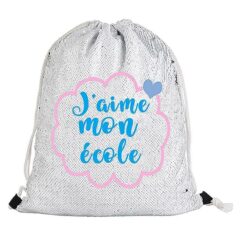 Sac à dos en sequins personnalisé