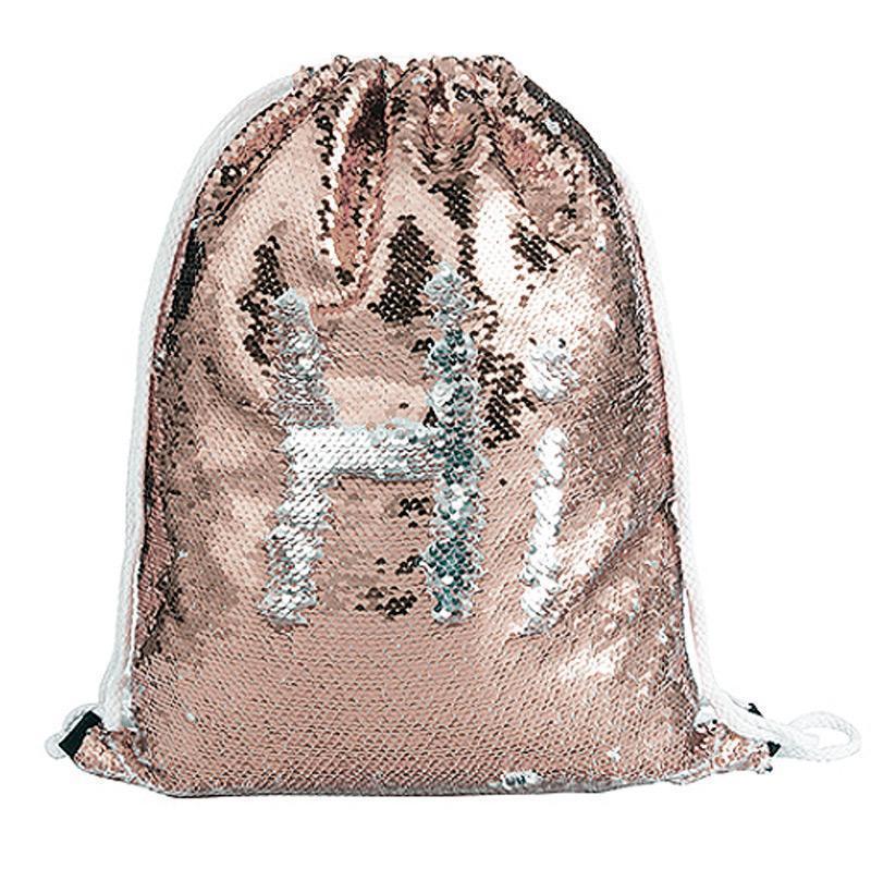 Sac à dos cordons en sequin personnalisé