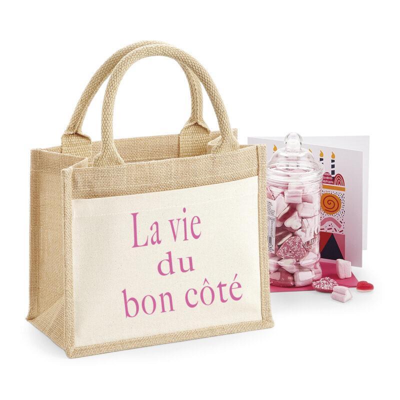 Sac de shopping en jute personnalisé