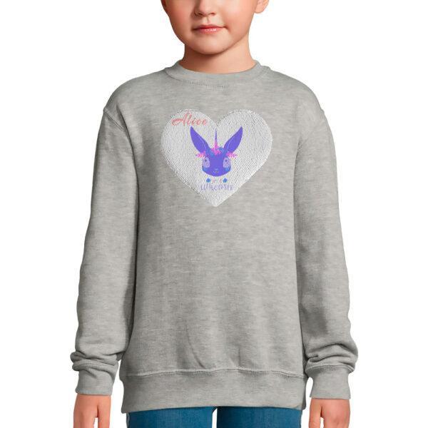 SWEAT SEQUIN JUNIOR personnalisé