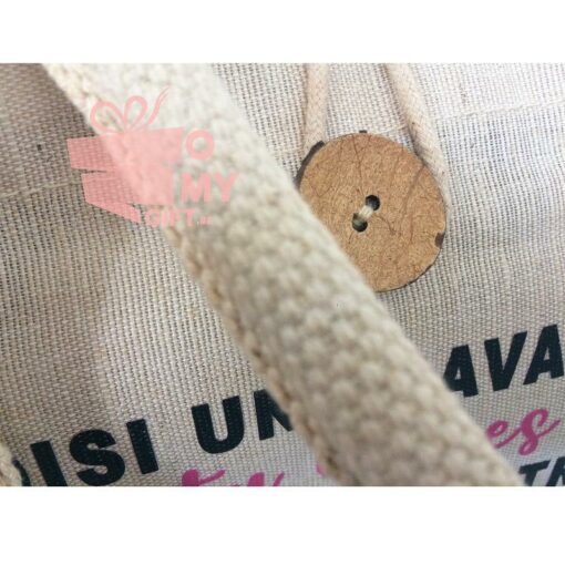 Sac de shopping en jute JUCO personnalisé