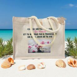 Sac de shopping en jute JUCO personnalisé