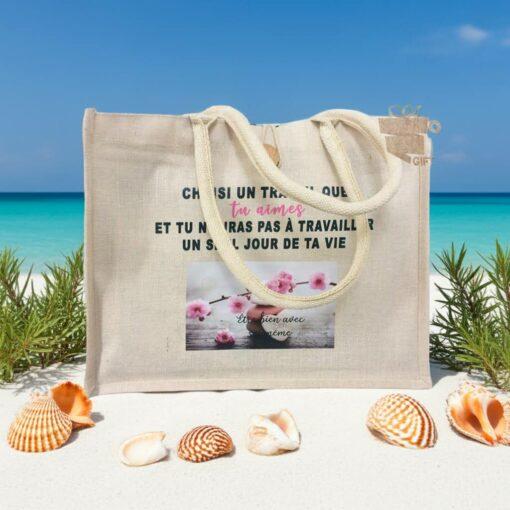 Sac de shopping en jute JUCO personnalisé