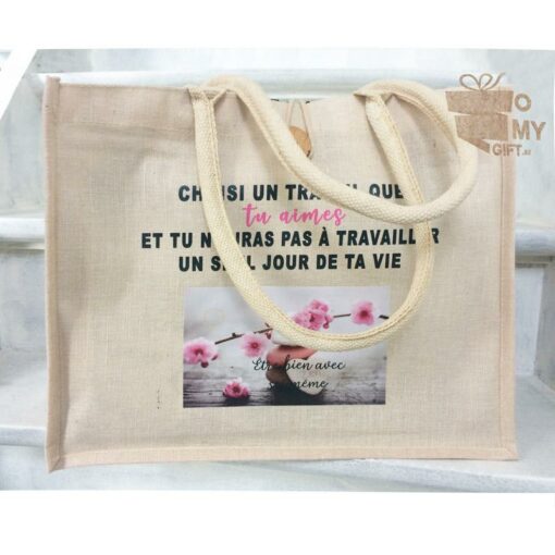 Sac de shopping en jute JUCO personnalisé