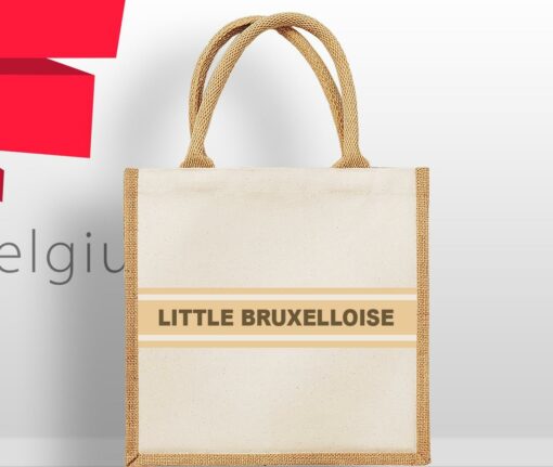 Sac jute Book Tote personnalisé