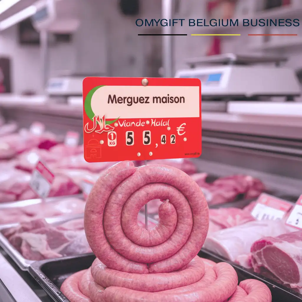 Étiquette de prix Viande Halal – Rouge pique prix viande halal