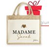 cadeau maitresse sac personnalisé
