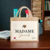 cadeau maitresse sac personnalisé