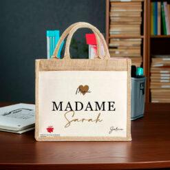 cadeau maitresse sac personnalisé